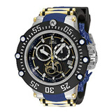 Reloj Cronógrafo De Hombre Subaqua 52mm, Azul/oro, 33644