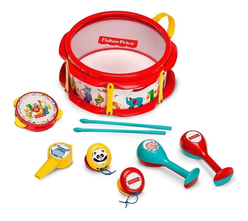 Kit Bandinha Percussão Infantil Fisher Price