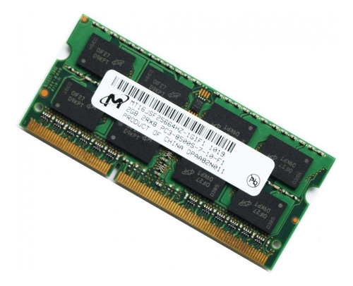  Memoria Ram Notebook Micron 2gb 2rx8 Pc3-8500 Ddr3  Usada 