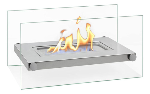 Vistosa Chimenea Rectangular Pequeña De Etanol Portatil 