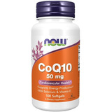 Coenzima Q10 - 50mg - Now Foods - 100 Softgels - Coq10 Sabor Sem