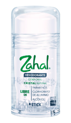 Desodorante Natural Stick Zahal Piedra De Alumbre 120g