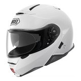 Casco Para Moto Rebatible Shoei Neotec  Blanco Talla M 