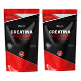 2 Xtreme Creatina Monohidrato Premium  300 G (600 G Total) Sabor Sin Sabor