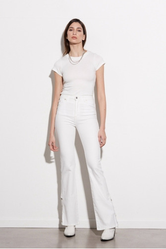 Jean Oxford St Marie Button White Temporada 2024