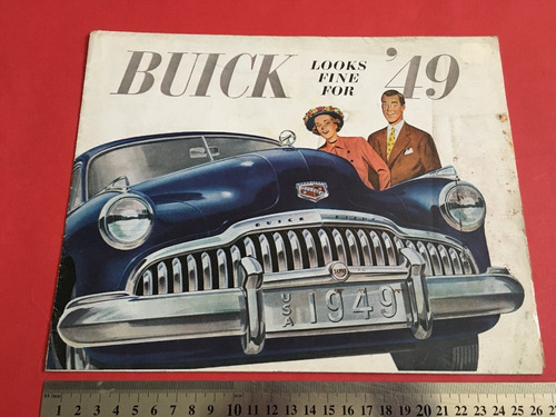 Automóvil Buick 49 Antiguo Afiche Publicidad Manual Usa Rma