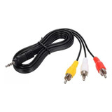 Cable 3.5 Mm A 3 Rca 1.80 Metros 5 Piezas