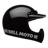 Bell Casco Moto-3 (negro Brillante Clasico - Pequeno)