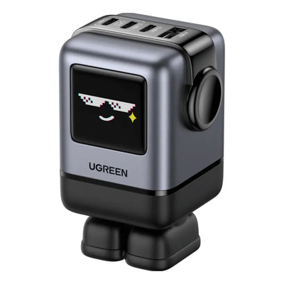 Cargador Ugreen Nexode 100w 3 Tipo C, 1 Usb A Carga Rápida Negro | Envío gratis