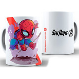 Caneca Homem Aranha Porcelana + Caixa Presente Promoção