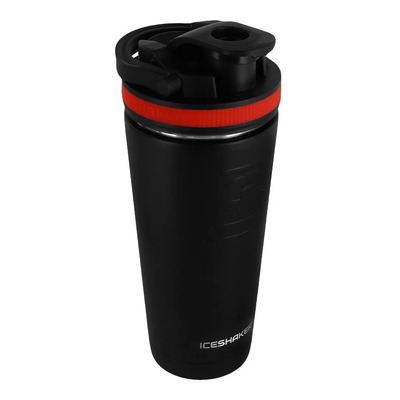 Termo Iceshaker Shaker Bandas Rojas 768 Ml Color Negro y Rojo | Meses sin interés