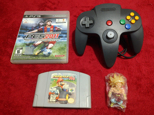 Lote Mario Kart + Controle + Jogo Ps3 + Boneco Dragon Ball