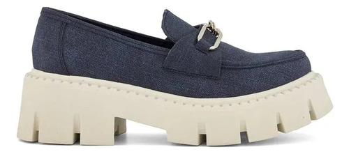 Zapato Flat Plataforma Azul Marino Andrea 3363942