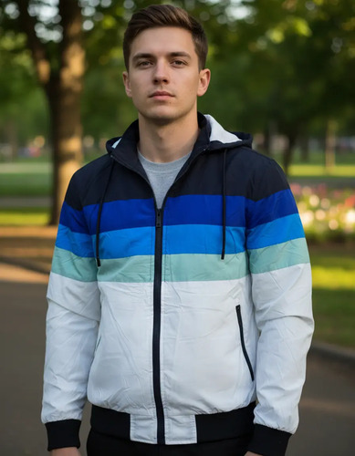Chamarra Doble Vista Impermeable Difuminada Premium Slim Fit | Meses sin interés