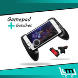 Kit Gamepad + Gatilhos Para Jogar Free Fire/pubg Mobile L1 R1