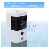 Mini Ar Condicionado Ventilador Climatizador De Ar Cor Branco Bivolt