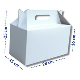 Caja Cartón Caple Lunchbox Lonchera Box Lunch Grande 25 Pz