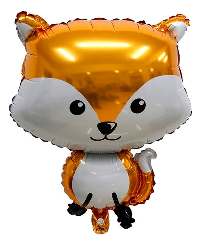 Decoración Globo Animales Del Bosque Zorro Naranja Selva