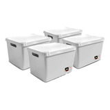 Caja Plastica Organizadora Solid 20 Lts X4 - Colombraro 