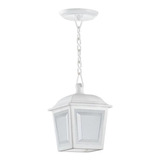 3 Lustre Pendente Colonial Externa Plastico Branco Ac991