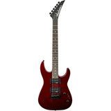 Guitarra Eléctrica Jackson Js Series Js12 Dinky De Álamo Metallic Red Brillante Con Diapasón De Amaranto