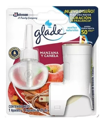 Pack X 2 Glade Aceites Naturales/ Difusor+repuesto 21 Mi 