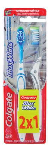Colgate Cepillo Dental Max White Medio 2x1 Pack X2u
