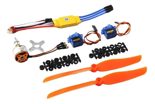 Motor Brushless A2212 1400kv + 30a Esc + Servo + Hélice