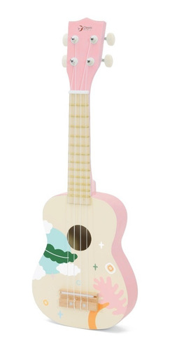 Ukelele Infantil Classic World Madera Rosa Celeste Guitarra