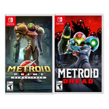 Combo Metroid Prime Remastered + Metroid Dread Switch Fisico