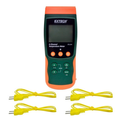 Registrador De Temperatura 4 Canal Termopares Extech Sdl200
