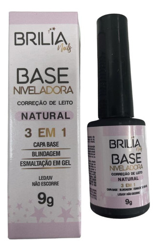 Base Niveladora Natural Alongamento Blindagem Unha Brilia 9g