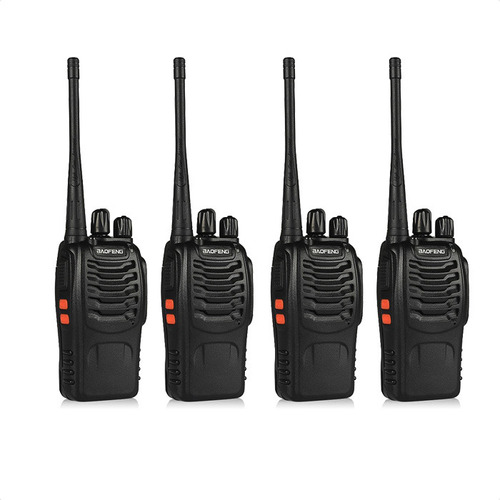 Kit X 4 Handies Baofeng Vox Manos Libres Walkie Talkie