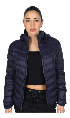 Campera Abrigo Mujer Capucha Desmontable Oldtown Polo