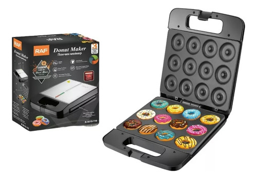 Máquina De Mini Donas Raf 12 Puestos 1400w Antiadherente