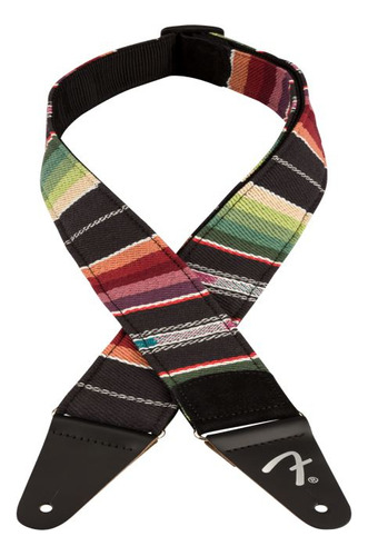 Correa Strap Para Guitarra Fender Sonoran Multicolor Color Dusk Rayas