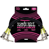 Pack 3 Cables Plug Interpedal Ernie Ball P06075 30 Cm