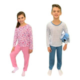 Kit4 Pijamas Juvenil 2 Masculino E 2 Femenino  Longo