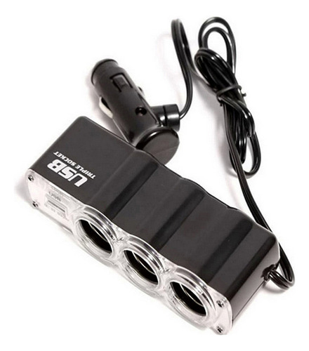 Cargador Usb M 1 X24, Extensor De Encendedor De Coche De 3 E