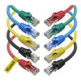 Cable De Red Ethernet Cat 6, 10 Pack/6 Pies