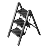 3 Step Ladder Folding Step Stool With Wide Anti-slip Pedal, 