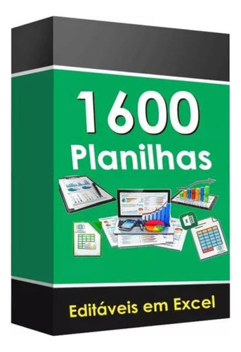 1600 Planilhas Em Excel Digitais / Editaveis