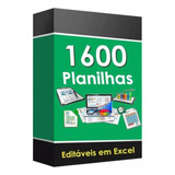 1600 Planilhas Em Excel Digitais / Editaveis