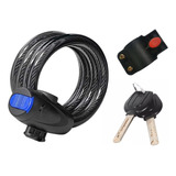 Candado Cable Cadena Seguridad Para Bici O Moto 1.2m Y Llave