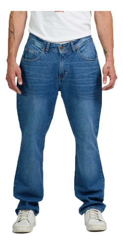 Jean Azul Recto Clásico Moda Hombre Mistral 50147