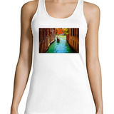 Musculosa Mujer Paisaje Italia Venecia Gondola Canal