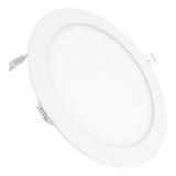 Plafon Led Redondo Embutir 12w Panel Blanco Pack 4 Premium Color De La Luz Blanco Cálido