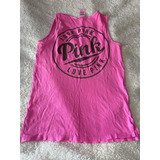 Playera Tank Top Victoria Secret Pink Talla Xs Rosa Con Cafe