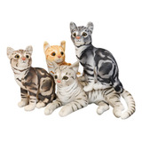 4 Piezas Figura De Felpa De Gato Almohada De Felpa For