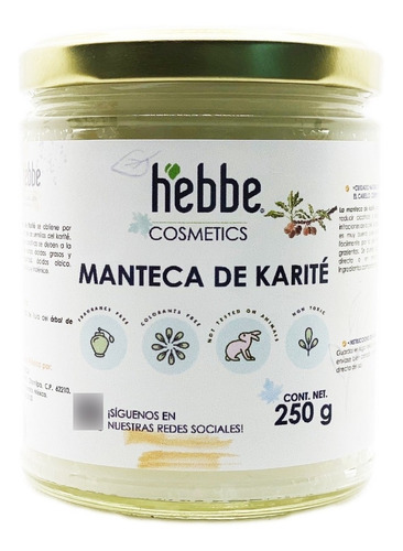 Manteca De Karité Pura Organica 250g Basf Hidratante Piel 